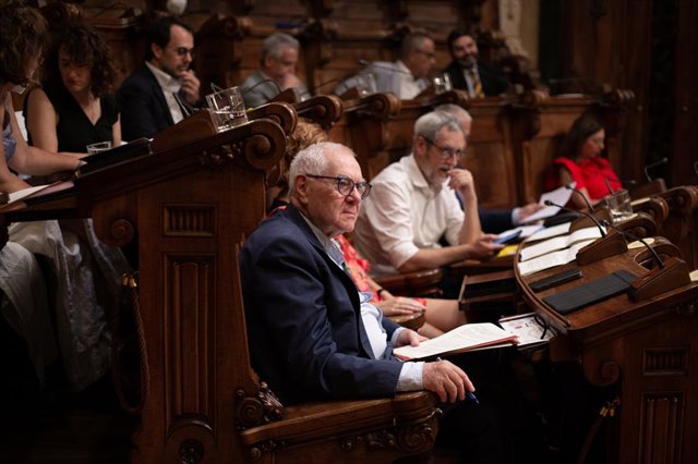 Archivo - El president del grup municipal d'ERC, Ernest Maragall