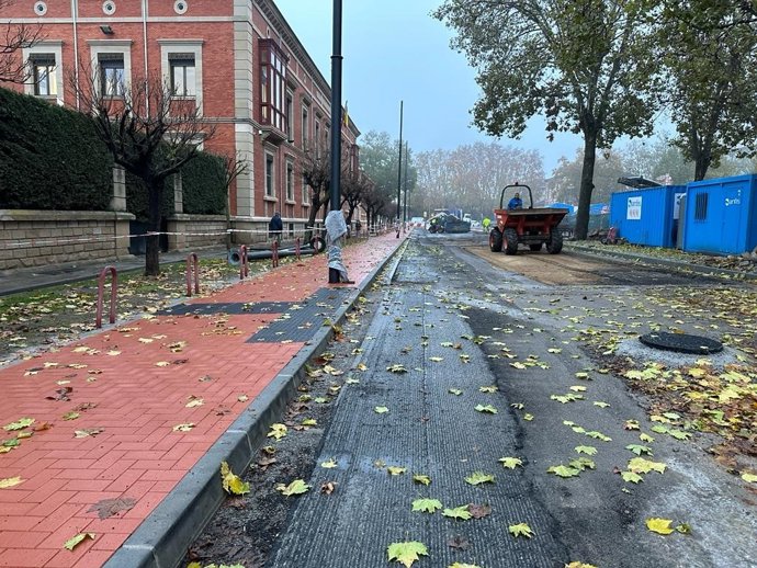 El Ayuntamiento de Logroño inicia las obras para crear un nuevo paso peatonal elevado en la calle Javier Martínez Laorden