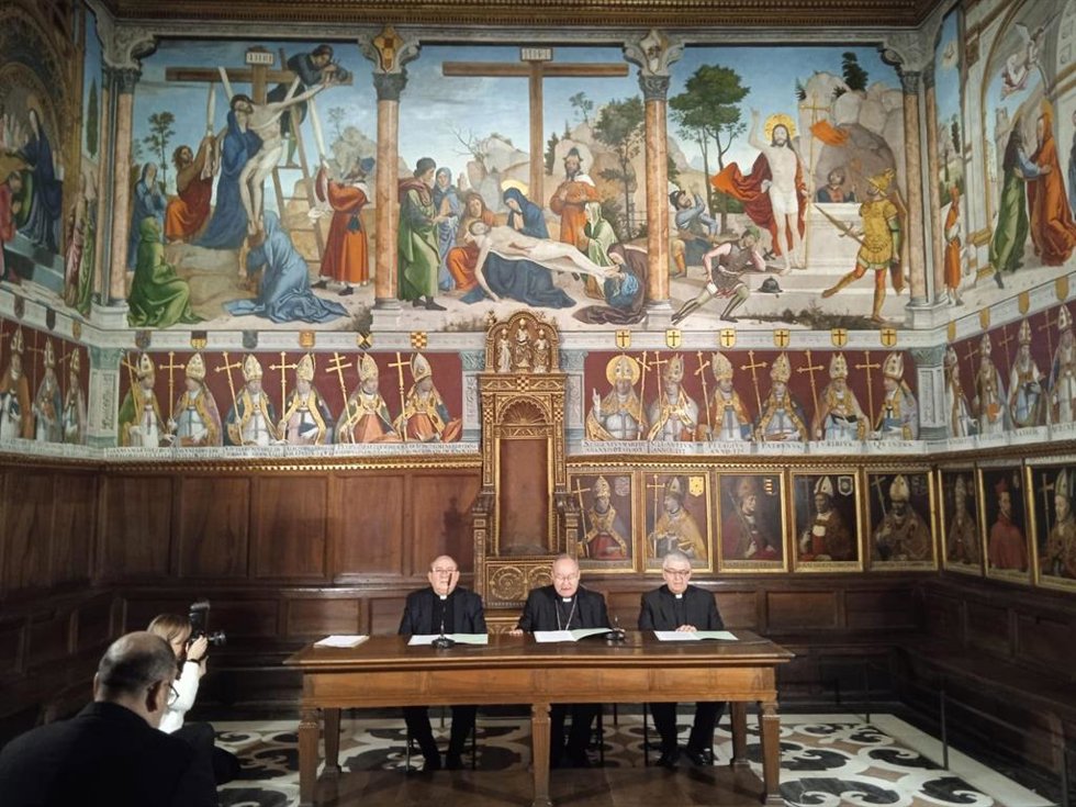 Rueda de prensa del arzobispo de Toledo, Francisco Cerro Chaves