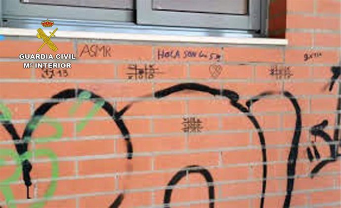 Imagen de uno de los grafitis realizados en San Javier