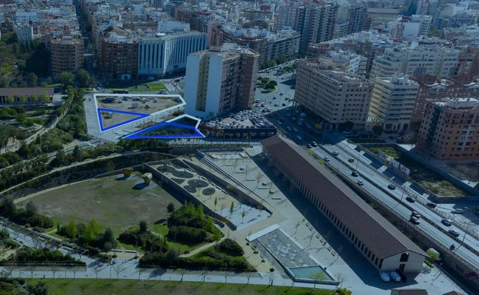 Ubicación y delimitación de los solares en el Parque Central