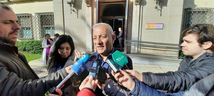 El delegado del Gobierno en Extremadura, Francisco Mendoza, en declaraciones a los medios