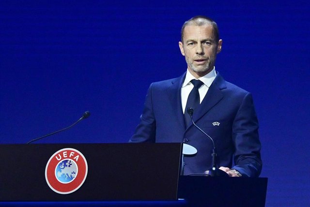 Archivo - El presidente de la UEFA, Aleksander Ceferin.