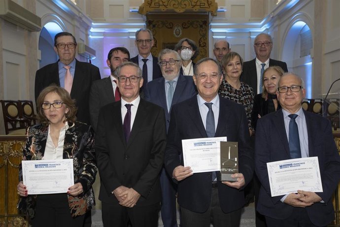 La Fundación Francisco Soria Melguizo entrega sus Ayudas a la Investigación Biomédica y el Premio Francisco Soria Melguizo en un acto celebrado en la sede de la Real Academia Nacional de Farmacia en Madrid (España), a 14 de diciembre de 2022.