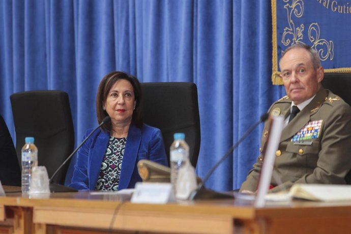 La ministra de Defensa, Margarita Robles, en el acto de XXV aniversario del Instituto Universitario Gutiérrez Mellado