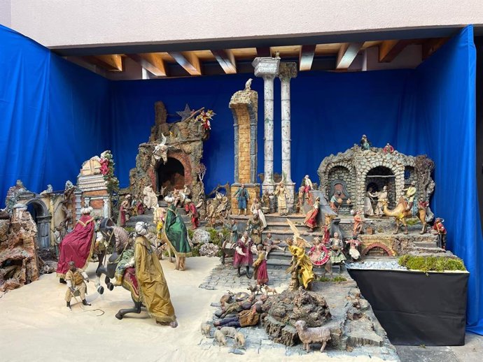 El Belén Napolitano del anticuario Antonovich vuelve este viernes al Museo de la Siderurgia y la Minería de CyL .