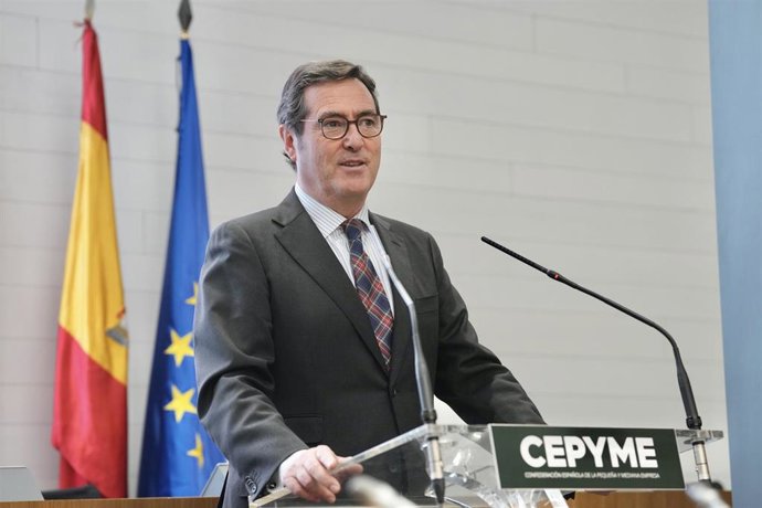 El presidente de CEOE, Antonio Garamendi.