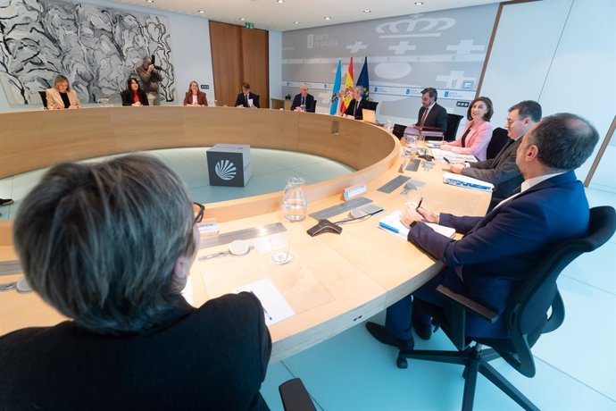 El titular del Gobierno gallego, Alfonso Rueda, preside el Consello de la Xunta de esta semana.