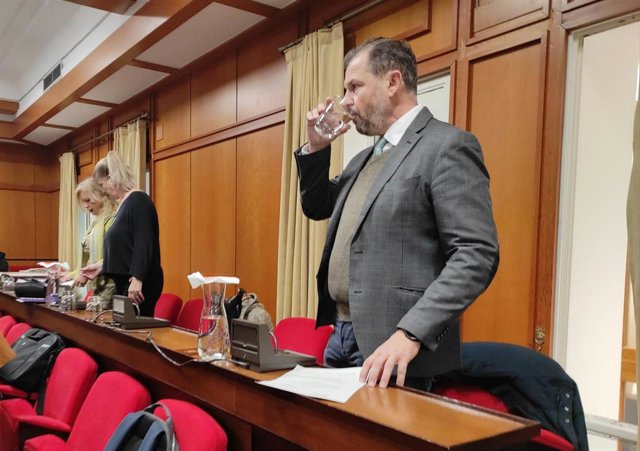 El concejal no adscrito y exdelegado de Infraestructuras del Ayuntamiento de Córdoba, David Dorado, en el Pleno.