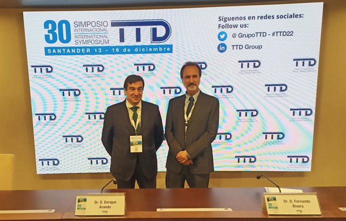 Enrique Aranda, presidente del TTD, y Fernando Rivera, coordinador del Comité organizador