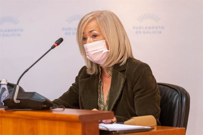 Archivo - La directora xeral de Planificación e Reforma Sanitaria, Estrella López-Pardo,en la Comisión 5 de Sanidade, Política Social e Emprego.