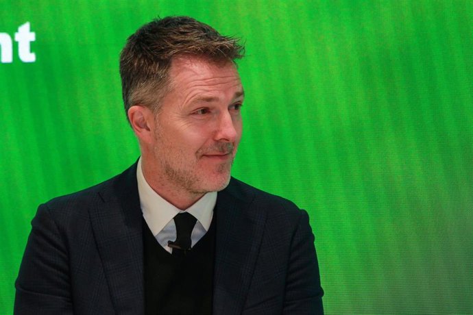 El CEO de A22 Sports Management, Bernd Reichart, durante un evento en Madrid.