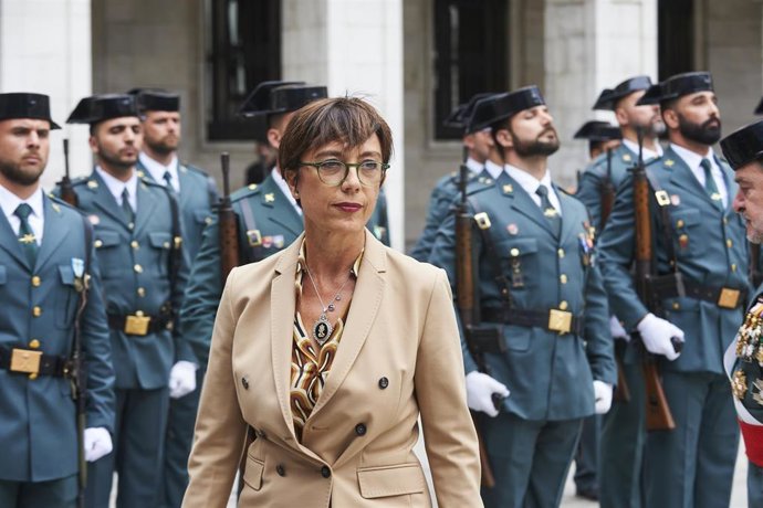 Archivo - La directora general de la Guardia Civil, María Gámez, en un acto en Cantabria