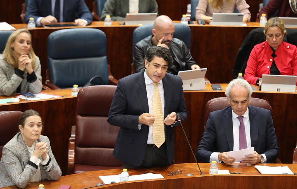 Archivo - El consejero de Transportes e Infraestructuras de la Comunidad de Madrid, David Pérez.