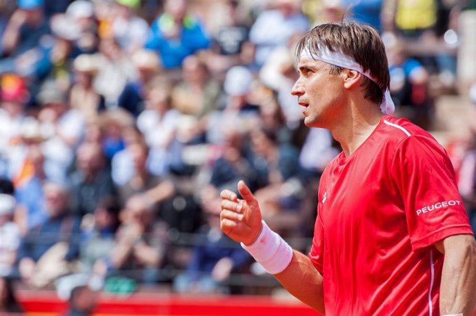 Archivo - VALENCIA, SPAIN - 06/04/2018. David Ferrer during the Copa Davis 2018, Spain v Germany, Plaza de Toros of Valencia, Spain.