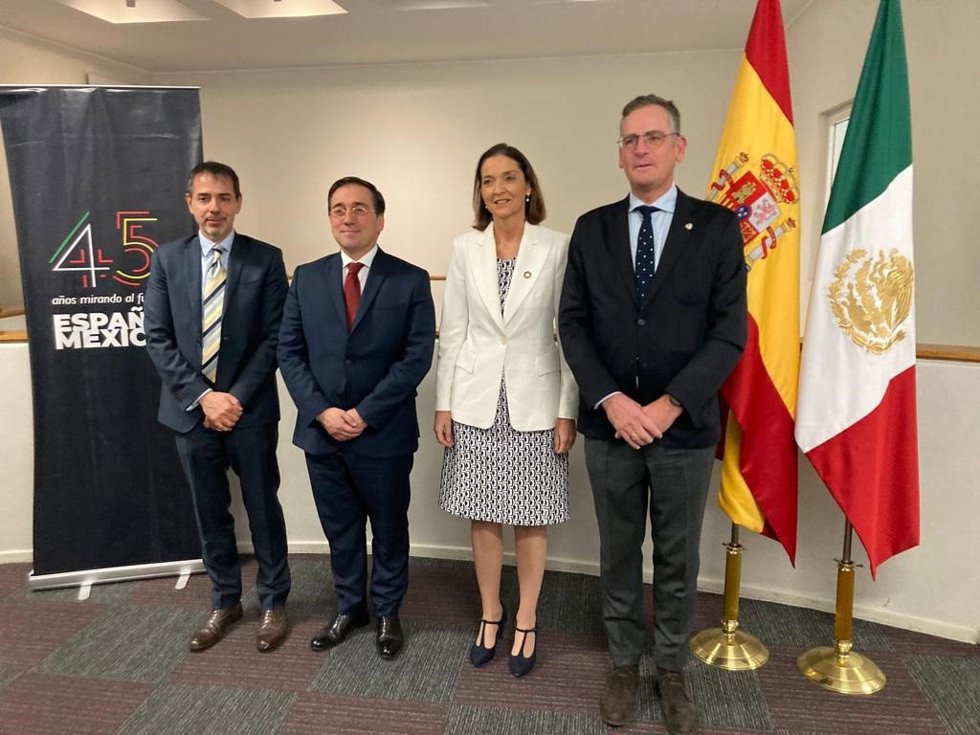 La ministra de Industria, Comercio y Turismo, Reyes Maroto, en su visita a México