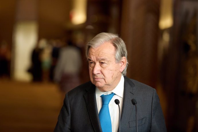 Archivo - El secretario general de la ONU, António Guterres