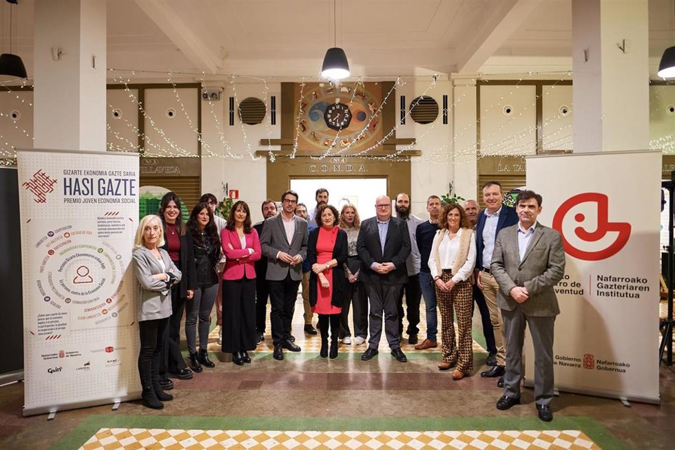 Entrega de galardones de la tercera edición de los premios Hasi Gazte  Joven Economía Social