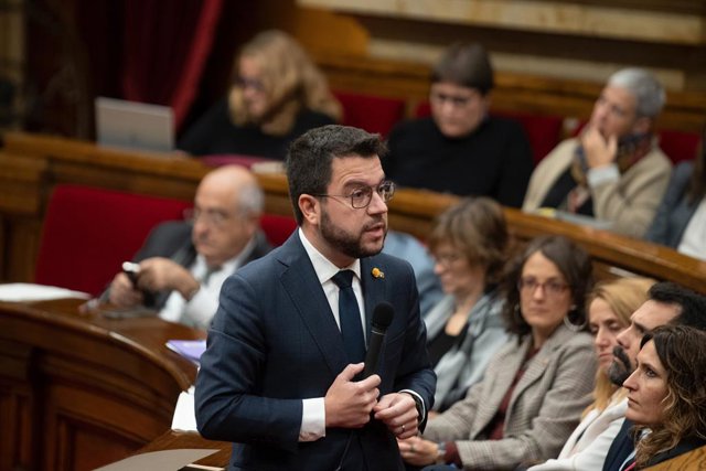 El president de la Generalitat, Pere Aragonès