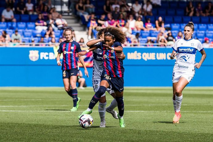 Archivo - Vicky López durante un partido con el FC Barcelona