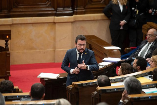 El president de la Generalitat, Pere Aragonès