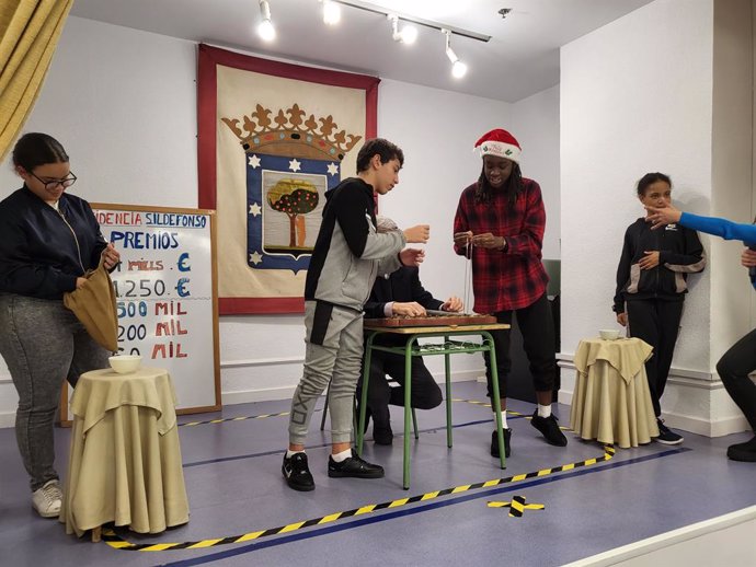 Los niños y niñas de la Residencia-Internado de San Ildefonso de Madrid, que participarán en el Sorteo Extraordinario de la Lotería de Navidad de 2022, están realizando los últimos ensayos