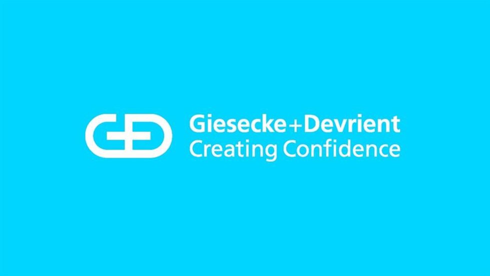 Archivo - Logo de la compañía tecnológica Giesecke+Devrient (G+D)