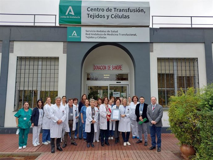 El Centro de Transfusión, Tejidos y Células de Córdoba renueva  la certificación de calidad 'Óptima'.
