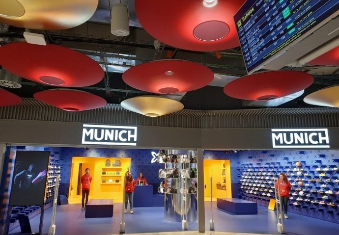 Munich abre sus puertas en zona de embarque de la Terminal T4 del Aeropuerto Madrid-Barajas.