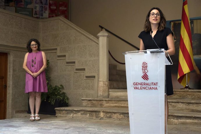 Archivo - La nueva vicepresidenta y conselleira de Igualdad y Políticas Inclusivas de la Generalitat valenciana, Aitana Mas.