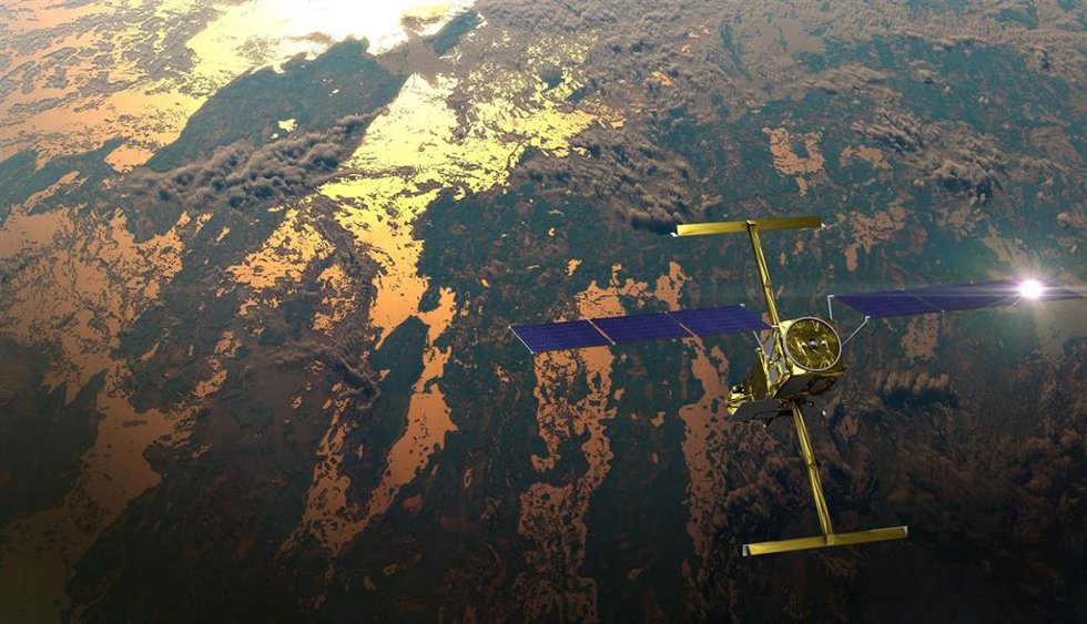 Imagen del proyecto SWOT de la NASA en colaboración con CNES e investigadores del CSIC.
