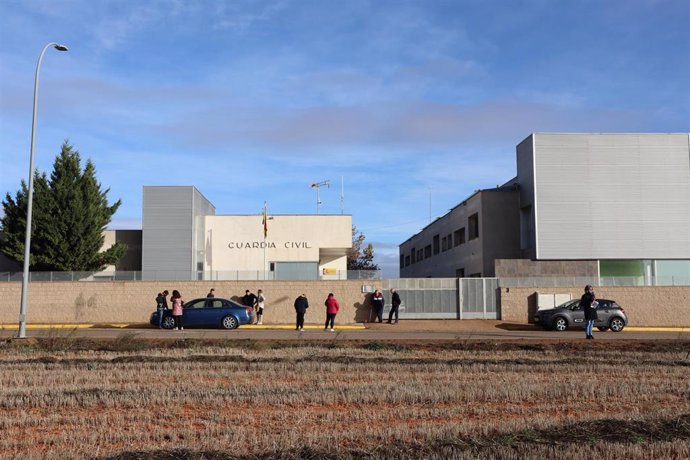 Vista general del cuartel de la Guardia Civil, donde una mujer, agente del cuerpo ha matado a sus dos hijas, a 15 de diciembre de 2022, en Quintanar del Rey, Cuenca, Castilla La-Mancha (España). El suceso ha ocurrido a primera hora de hoy cuando una muj