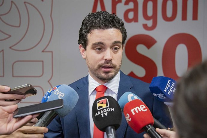 El secretario de Organización del PSOE Aragón, Darío Villagrasa.
