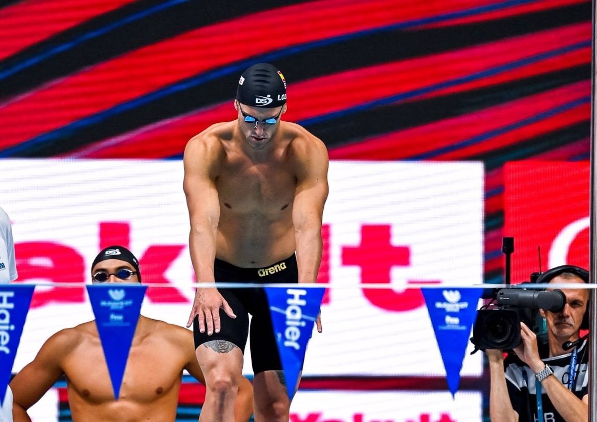 The men’s 4×200 freestyle relay, sixth with a record for Spain at the World Short Course Championships