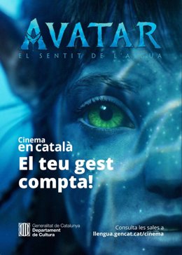 Cartell de la seqüela d''Avatar' doblada al catal