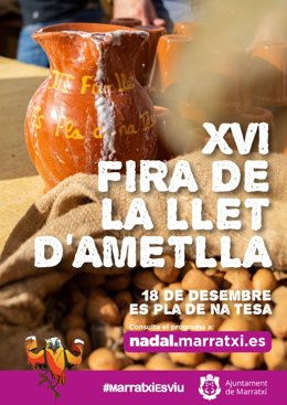 Cartel de la Feria de la Leche de Almendra.