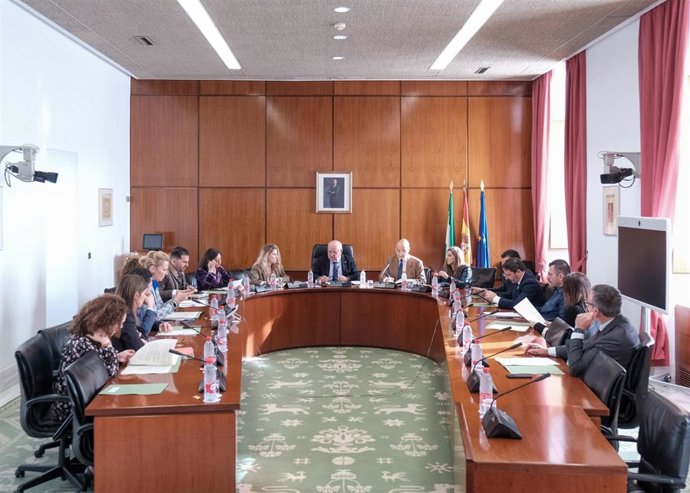 Reunión de la Junta de Portavoces del Parlamento andaluz. (Foto de archivo).