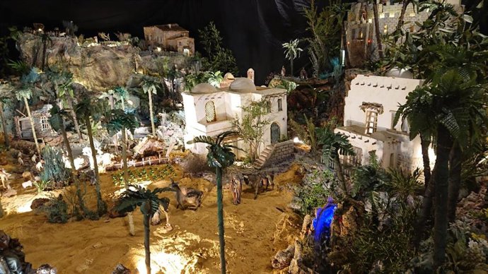 Imagen del belén monumental montado en la pedanía valenciana de Benimmet.