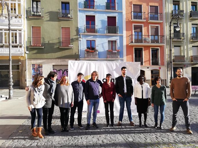 Los diez primeros candidatos de Contigo Navarra al Parlamento foral.