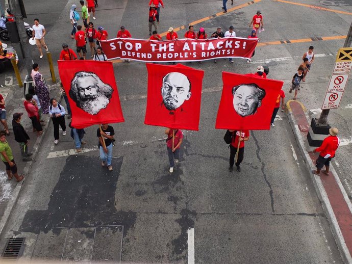 Imagen de archivo de una protesta comunista en Filipinas