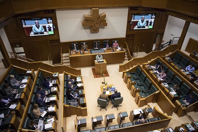 El pleno del Parlamento Vasco 