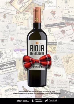 El Rioja, de gala en la exposición que recorre su historia a través de las etiquetas de vino de Rioja