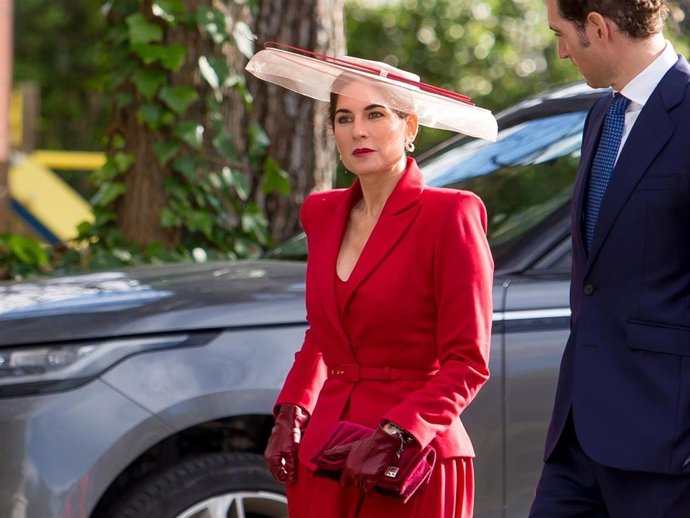 LOURDES MONTES EN LA BODA DE CRISTINA REYES Y JORGE PURAS