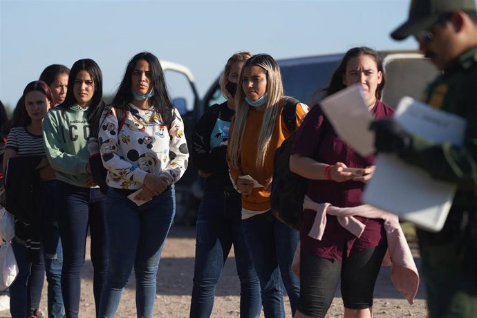 Archivo - Migrantes en Texas, Estados Unidos