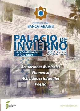 Cartel de las actividades culturales navideñas del Palacio de Invierno