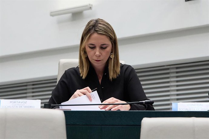 Archivo - La portavoz del Grupo Municipal Socialista del Ayuntamiento de Madrid, Mar Espinar