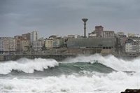 Activada una alerta naranja por viento en el oeste de A Coruña y en la Mariña de Lugo