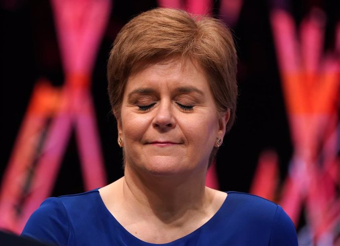 Archivo - 09 October 2022, United Kingdom, Aberdeen: Scotland's First Minister Nicola Sturgeon attends the Scottish National Party (SNP) conference at The Event Complex Aberdeen (TECA). Photo: Andrew Milligan/PA Wire/dpa