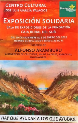 Cartel de la Exposición Solidaria de Alfonso Aramburu