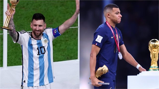 Leo Messi y Kylian Mbappé